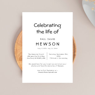 Invitation Anniversaire de la mort du Mémorial funéraire noir