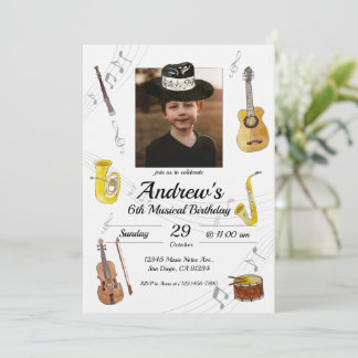 Invitation Anniversaire de la musique
