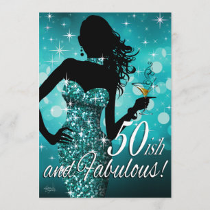 Invitation Anniversaire de la Parties scintillant de Bombshel