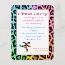 Invitation Anniversaire de la patinoire Leopard Ra