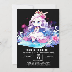 Invitation Anniversaire de la petite princesse Whimsical