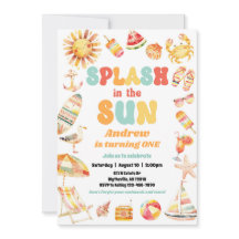 Invitation Anniversaire De La Piscine Solaire