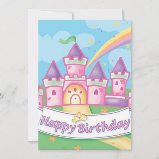Invitation Anniversaire de la princesse (Devant)