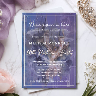 Invitation Anniversaire de la Princesse Blue Castle