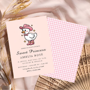 Invitation Anniversaire de la princesse canard adorable