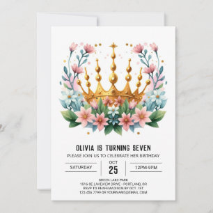 Invitation Anniversaire de la princesse princesse personnalis