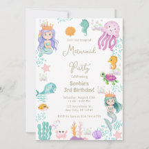 Anniversaire de la sirène magique