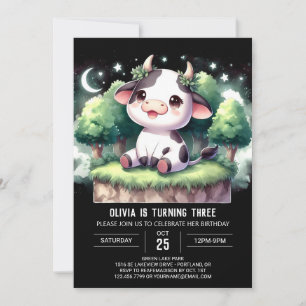 Invitation Anniversaire de la vache de Bohême