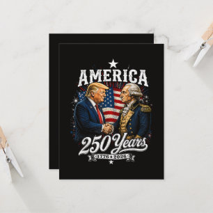 Invitation Anniversaire de l'Amérique 250e Trump Washington