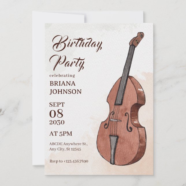 Invitation Anniversaire de l'art musical (Devant)