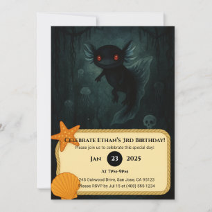 Invitation Anniversaire de l'Axolotl de l'Abîme Sombre