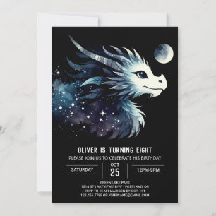 Invitation Anniversaire de l'élégant Bold Dragon