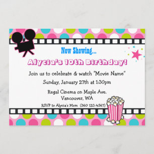 Invitation Anniversaire de l'Étoile de cinéma