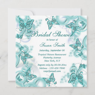 Invitation Anniversaire de l'fiançailles blanc bleu