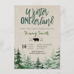 Invitation ANNIVERSAIRE DE L'Hiver rustique