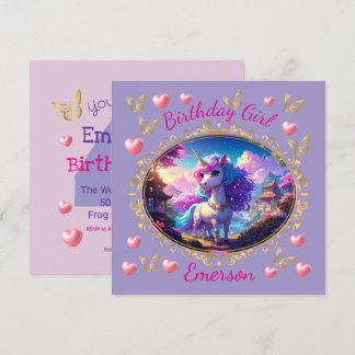 Invitation Anniversaire de Licorne Magique