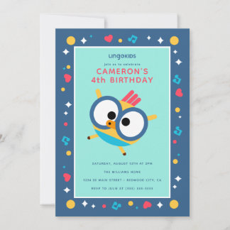 Invitation Anniversaire de Lingokids avec Billy