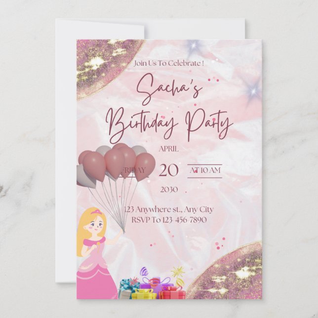 Invitation Anniversaire de l'invitation (Devant)