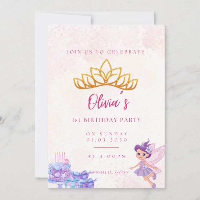 Invitation Anniversaire de l'invitation (Devant)