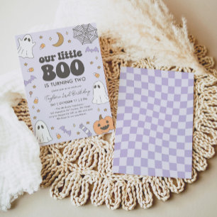Invitation Anniversaire de Little Boo Halloween