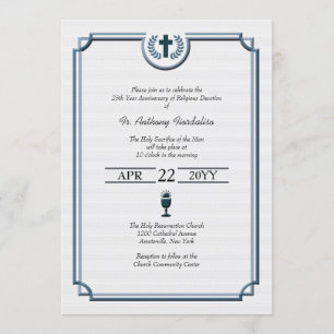 Invitation Anniversaire de l'ordination