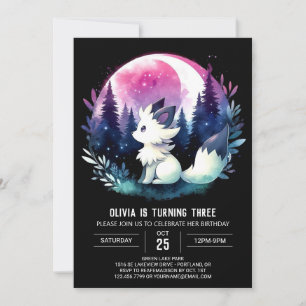 Invitation Anniversaire de loup imprimable