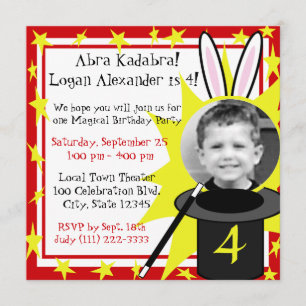 Invitation Anniversaire de Magic Me