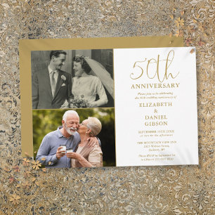 Invitation Anniversaire de mariage de 50 ans Alors Et Mainten