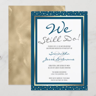 Invitation Anniversaire de Mariage On Est Toujours Là Élégant