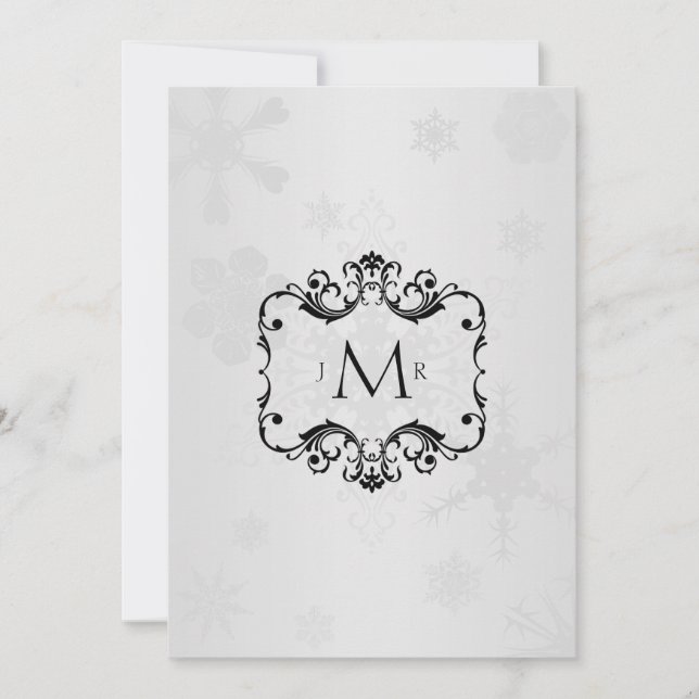Invitation Anniversaire de mariage Winter Wonderland (Devant)