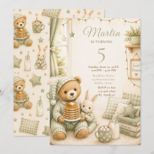 Invitation Anniversaire de naissance en pyjama confortable