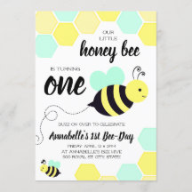 Anniversaire de neutre de genre d'abeille de miel