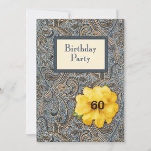 Invitation Anniversaire de Paisley et Rose 60