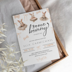 Invitation Anniversaire de Pâques de lapin