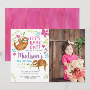 Invitation Anniversaire de paresse
