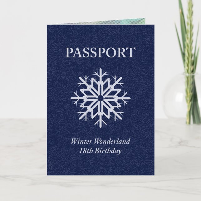 Invitation anniversaire de passeport du pays des merveilles (Devant)