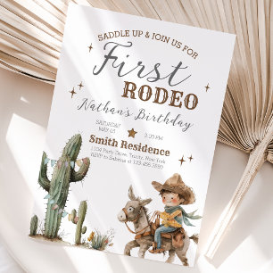 Invitation Anniversaire de Premier Rodéo Saddle Up