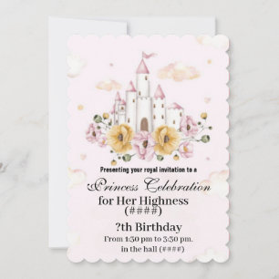 invitation anniversaire de princesse