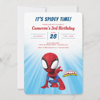 Invitation Anniversaire de Spidey