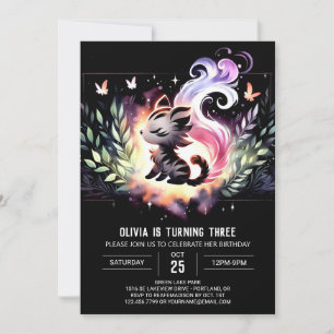 Invitation Anniversaire de Tigre Minimaliste Boho