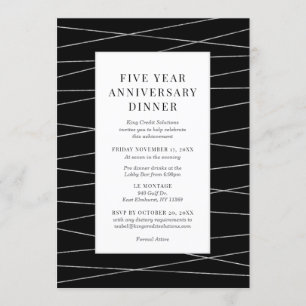 Invitation Anniversaire des affaires