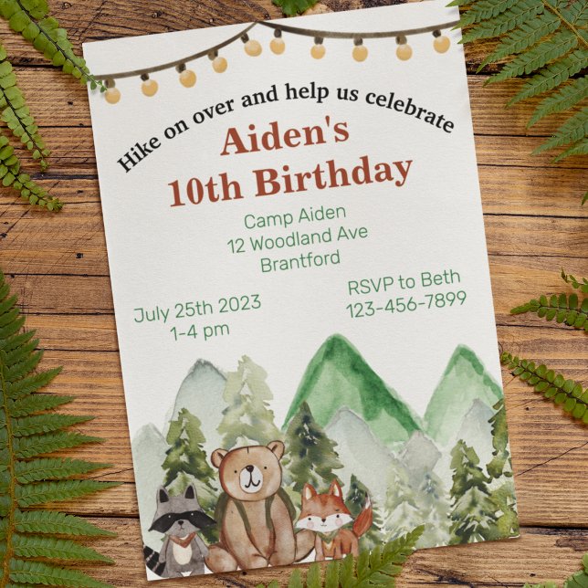 Invitation Anniversaire des bois (Créateur téléchargé)