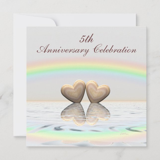 Invitation Anniversaire des Coeurs de bois (Devant)