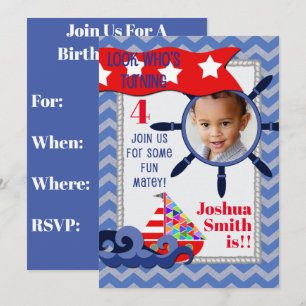 Invitation Anniversaire des enfants nautiques