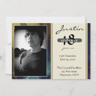 Invitation Anniversaire des garçons ou des hommes