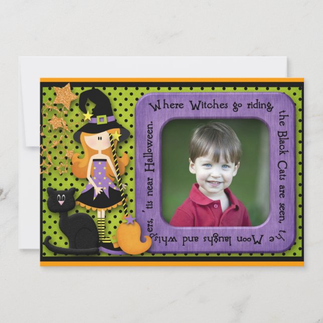 Invitation Anniversaire d'Halloween (Devant)
