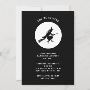 Invitation Anniversaire d'Halloween pour enfants - Petite sor