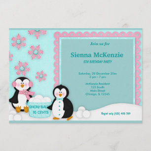 Invitation Anniversaire d'hiver