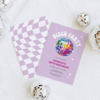 Invitation Anniversaire du bal Disco Retro