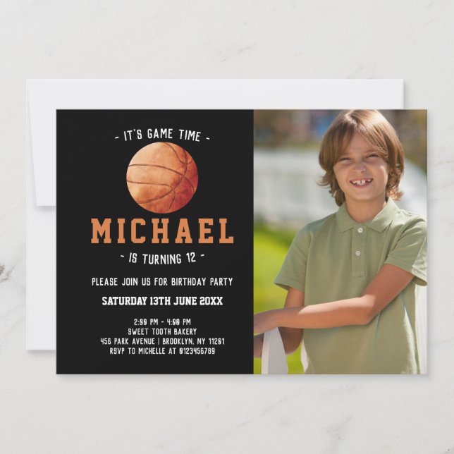 Invitation Anniversaire du basket-ball (Devant)